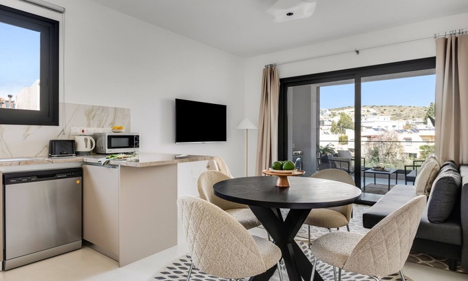 Agia Fyla Apartment | Sanders Triple - Nice 1-Bdr Apt with Balcony