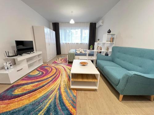 Studentski Grad Apartment | Santorini modern and cosy Apt near UNSS and NSA w WiFi