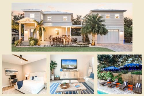 Vilano Beach House | Sauna Pool Hot Tub Cart Beach - Sleeps 19