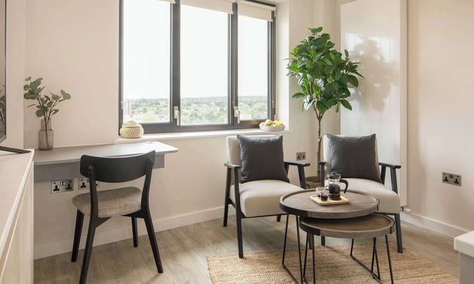 Fairfield Apartment | Scandi Studio Apt w/Premium Amenities | StayCozy