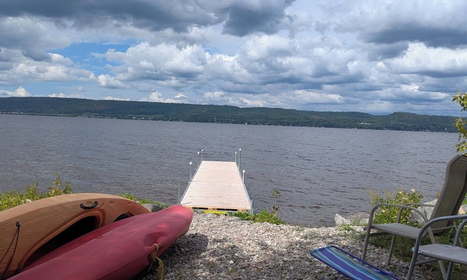 Champlain House | Scenic River House - private beach and dock for relaxing