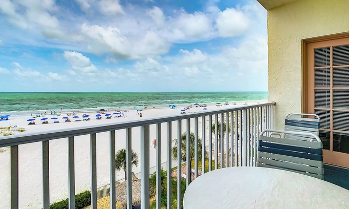 Madeira Beach Condo | Sea Breeze Condominium 303-Beach front w/stunning views of the gulf!