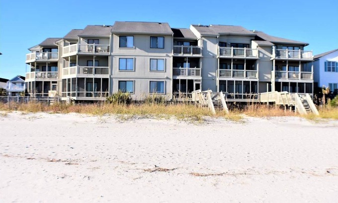 Surfside Beach Condo | Sea Cloister II in Surfside Beach. 3 bedroom condo/end unit/large porch