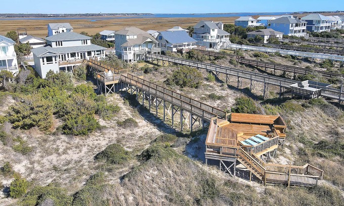 Caswell Beach House | Sea Forever: Well Appointed with Gourmet Kitchen, Dune Top Deck