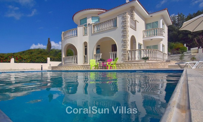 Argaka Villa | Sea Front Position, Great Villa, Large Pool & Garden, Peaceful area Polis Paphos