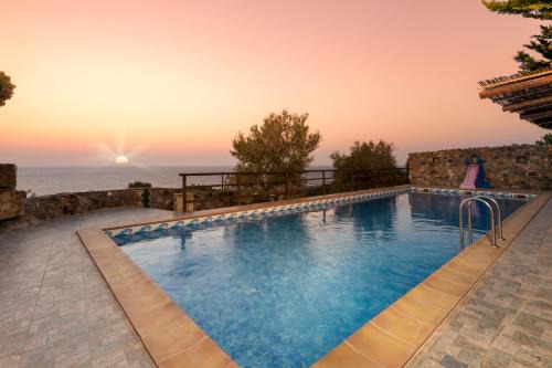 Livadia Villa | Sea-Sunset Views Villa Lefkothea with Private Pool near Elafonissi
