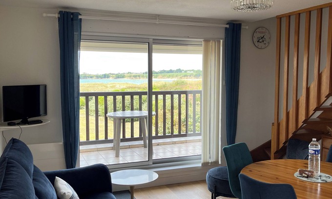 Guidel-Plages Apartment | Sea view, Duplex 4 people, Quiet residence