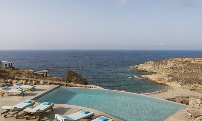 Xilokeratidi Villa | Seafront 9BDR Serenity in Mykonos