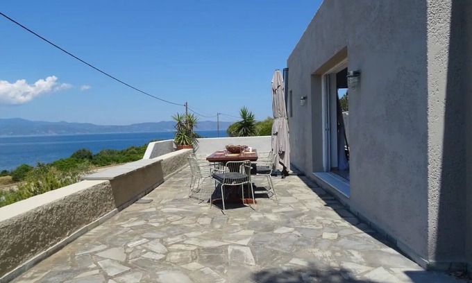 Theologos Villa | Seafront Private Villa, Sunny Family Resort.