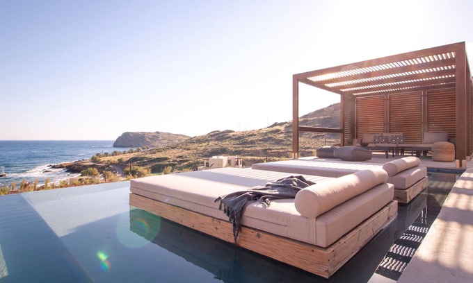 Mochlos Villa | Seafront Villa - 2 Storey Villa 50 m from the beach