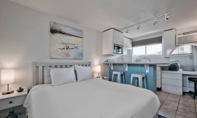 Ocean Bay Park Hotel | Seashore Condo Hotel #20, Cozy Fire Island Escape, Near Ferry - With Bay Views and Steps from the Beach.