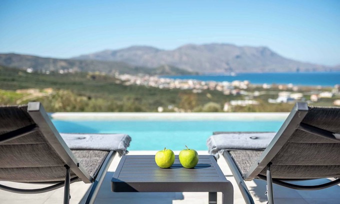 Kissamos Villa | Seaview Villas | Modern design & 2 private pools