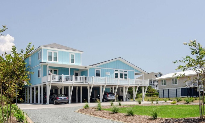Shell Island House | Secluded 7BR home with EV charger and ocean views!
