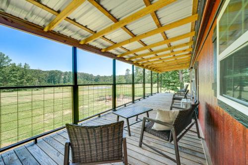 Broken Bow House | Secluded Broken Bow Cabin with Fishing Pond and Views!