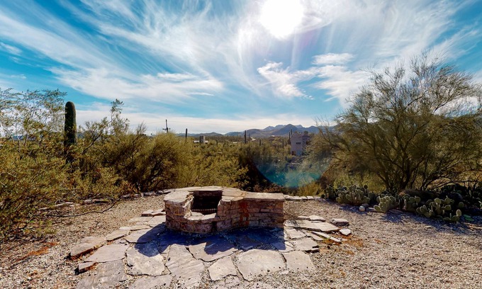 Tucson House | Secluded, dog-friendly home on 3.5-acres with mountain views & upper deck