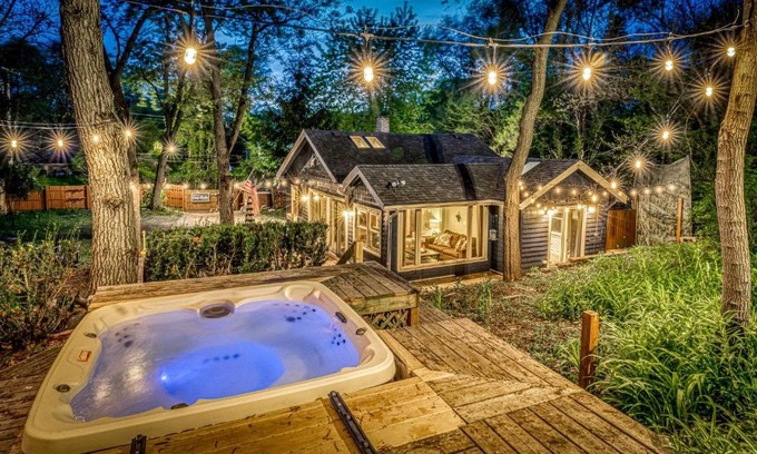 Miller Beach House | Secluded Fenced Cottage W Dune Top Hot Tub Near Hiking Dog Friendly