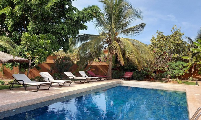 Nianing Villa | Secure villa with swimming pool and exotic garden