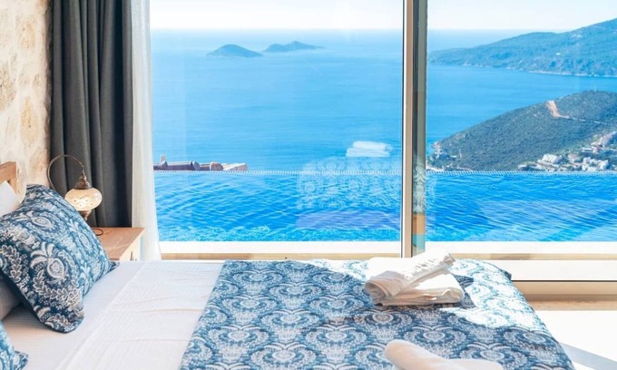 Demre House | Sedir ev with outside pool & heating indoor pool