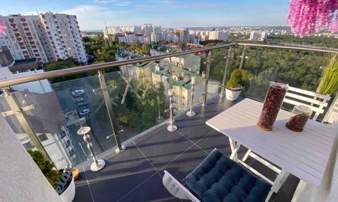 Chisinau Condo | Sehr Schöne Wohnung in Chişinău. Top Aussicht + Modern