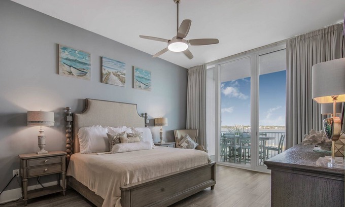 Orange Beach East House | Sensational water view condo with pools and marina