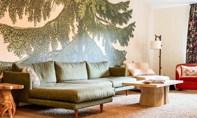 Husum House | Serene location, lawn games, private creek access, partial Mt. Adams view!