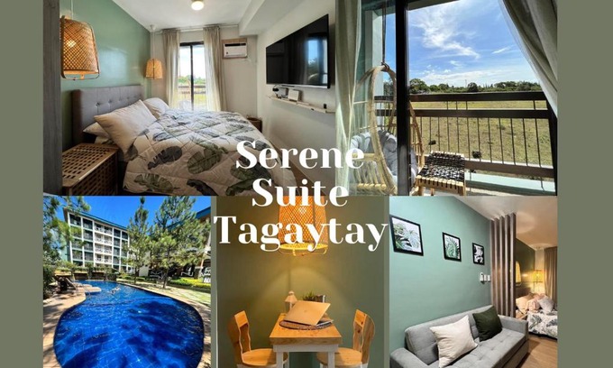 Tagaytay Apartment | Serene Suite Tagaytay-50TV,50MBPSWIFI,NETFLIX