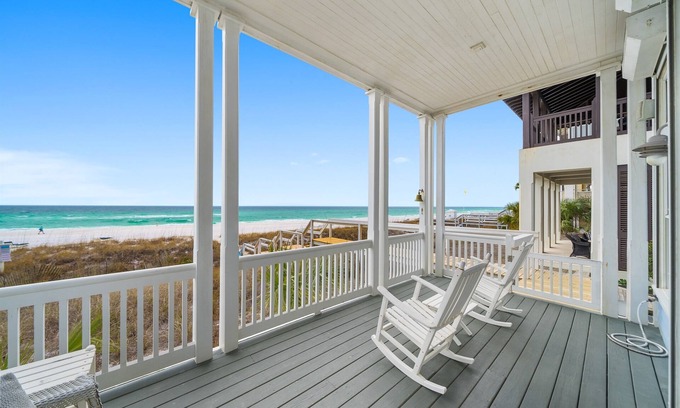 Panama City Beach House | Shangri-La! Incredible Beachfront home with Guest house. 6BR, Pets considered.