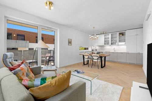 Nove Mesto Apartment | Shiny Stay with Balcony & Private Parking