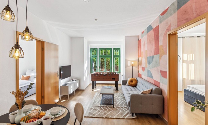 Kaßberg Apartment | *Simply Cozy*, near trade fair, highspeed WiFi