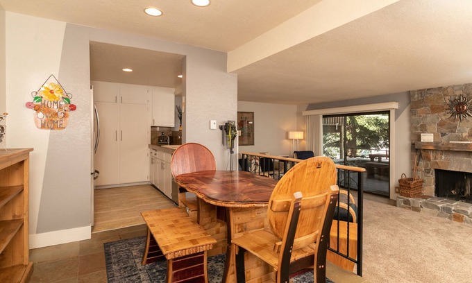 Sun Valley Condo | Snow Creek Condo with 2 Bedrooms, 2 Bathrooms and expanded ground level patio !