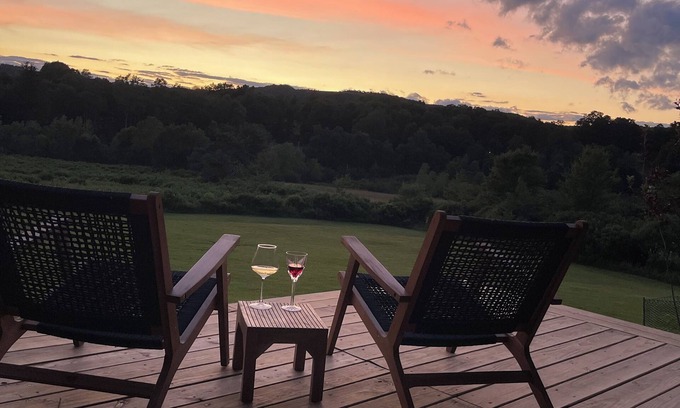Liberty House | Sophisticated 4bedroom retreat with stunning views on 13 wild acres in Catskills