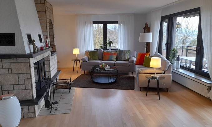 Amecke House | Sorpesee vacation home by the lake with outdoor and indoor fireplace in Sauerland