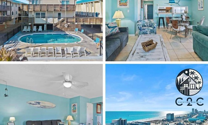 Gulf Shores Apartment | Spacious 2BR Condo with Pool Steps from the Beach
