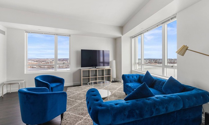 Assembly Square Apartment | Spacious apartment with water view