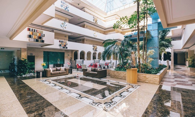 Oura Hotel | Spacious Family Apt w/Balcony, Kitchenette & Pool – 5-min Walk to Beach