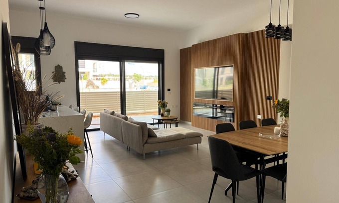 Caesarea Apartment | Spacious Modern Upscale 4-Bedroom Garden Apartment next to Caesarea