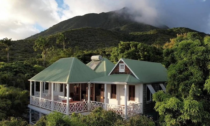Bath Villa | Spacious villa with private garden and pool and fantastic Caribbean views