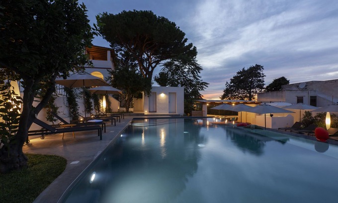 Malfa Villa | Spacious villa with terrace and pool. Sea views of Panarea and Stromboli.