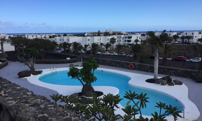 Costa Teguise Apartment | Spacous ground Floor 2 Bedroom Apartment With Views Of Town And Sea