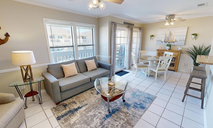 Holiday Isle Condo | SPC 4203 Dog Friendly 1 BR with Free Beach Service for 2