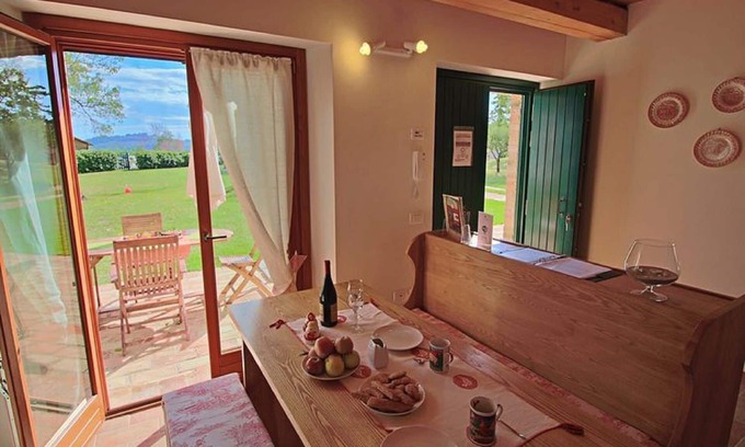 Montelabbate Apartment | Special OFFER! Charming flat in Le Marche countryside with amazing view and pool