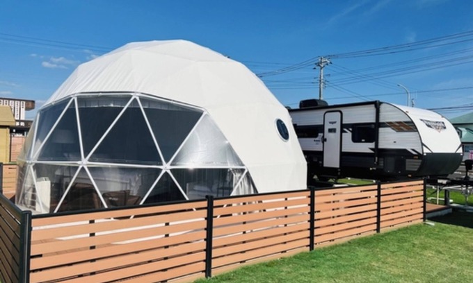 Kujukuri Cabin | Special trailer dome tent with exclusive BBQ ar/Sambu-gun Chiba