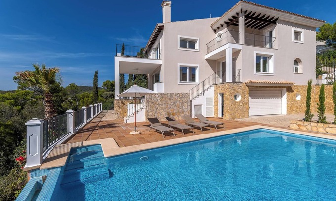 Camp de Mar Villa | Spectacular pool villa in Camp de Mar with stunning views