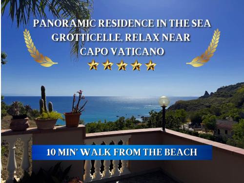 Ricadi Apartment | Spectacular View 10 min Walk from the Sea
