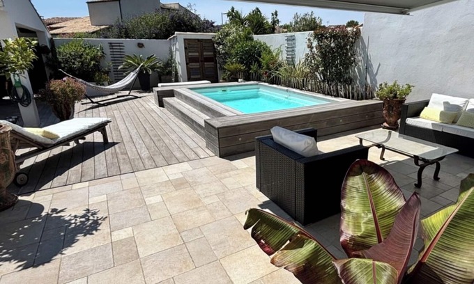 Carnon-Plage Villa | Spend a family vacation 2 steps from the beach, detached house + pool