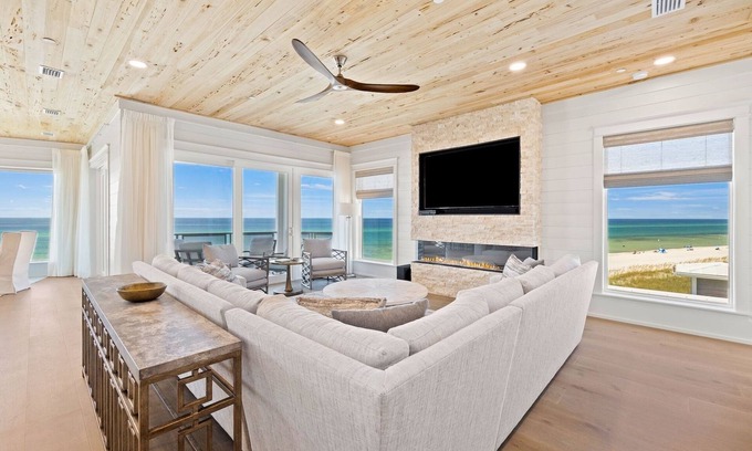 Inlet Beach House | Spend Fall by the Beach! Gulf Front! Private Pool! Low-Speed Vehicle!