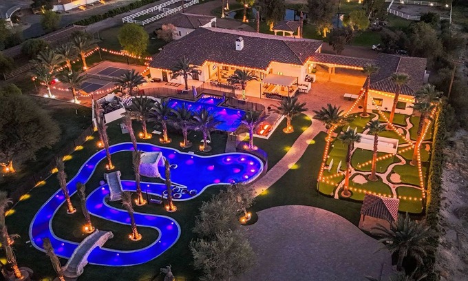 Indio House | Stallion Estate Lazy River, Bowling & Theater