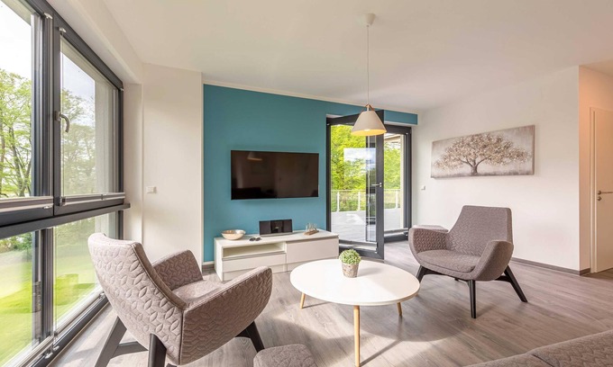 Krakow am See Apartment | Star apartment with roof terrace and view of Lake Krakow