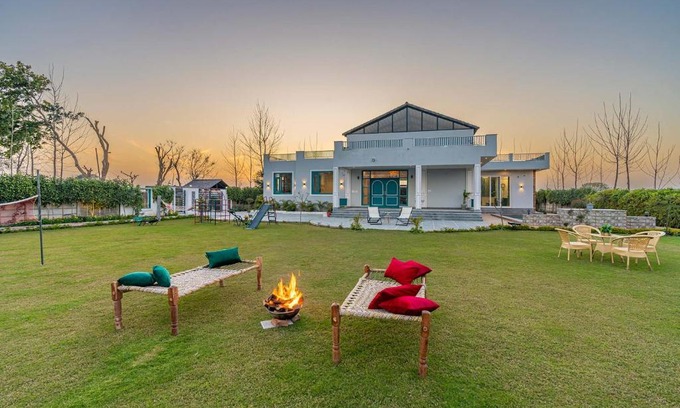 Karnal Villa | StayVista at Colour Bloom - 2 BR Pet Friendly Villa in Delhi Haryana with Swimming Pool
