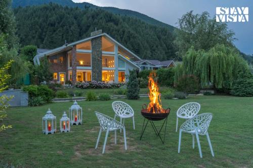 Brein Villa | StayVista at The Nestled North with Bonfire, lawn
